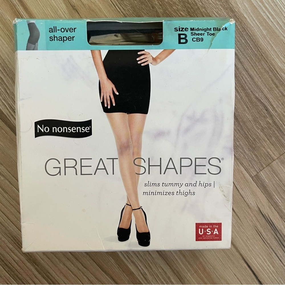 No nonsense great shapes midnight black pantyhose new with tags